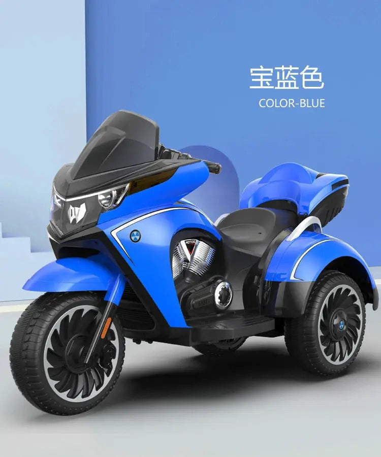 Kids Electric Tricycle Ride-On Motorcycle (Ages 3-12)