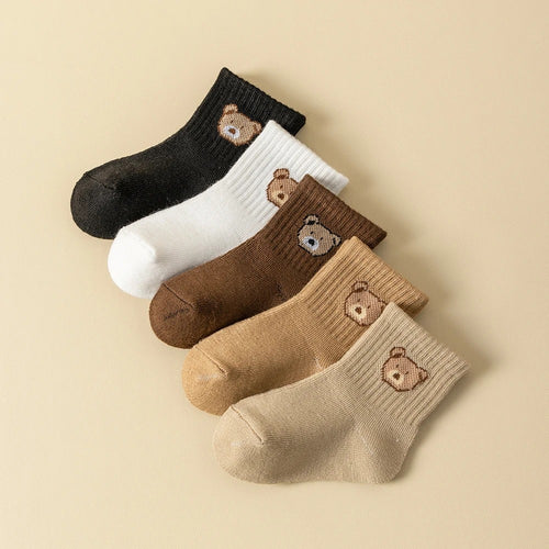 5 Pairs Baby Socks Toddler Soft