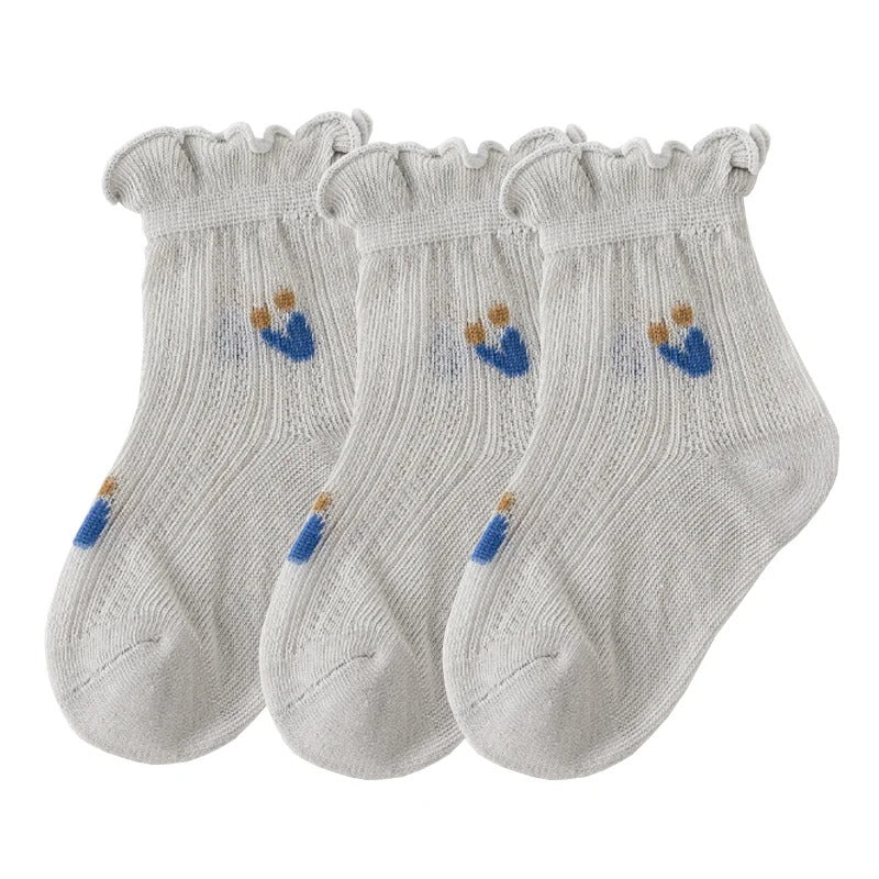 Newborn Baby Socks – Summer Thin 3-Pack