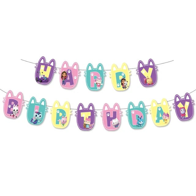 Gabby's Dollhouse Birthday Party Decoration Set