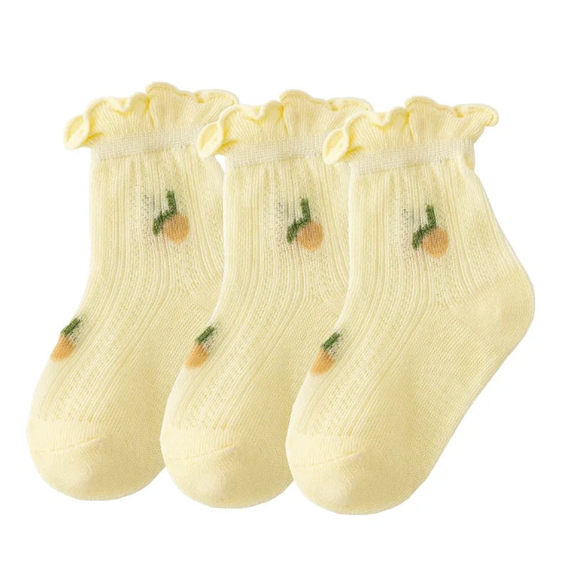 Newborn Baby Socks – Summer Thin 3-Pack