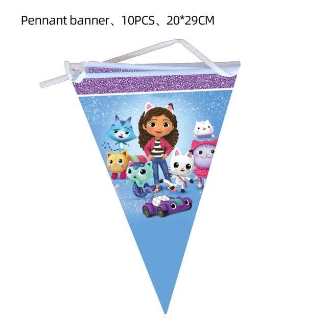 Gabby's Dollhouse Birthday Party Decoration Set