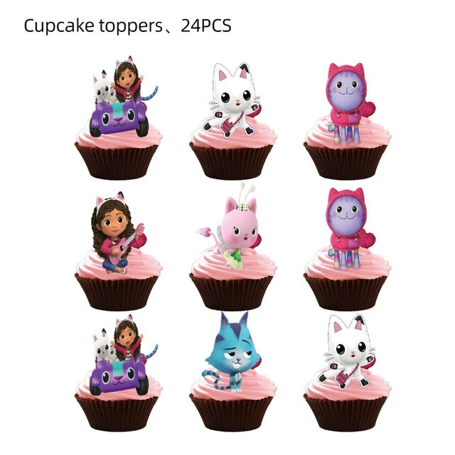 Gabby's Dollhouse Birthday Party Decoration Set