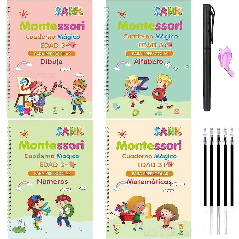 Tracing Workbook for Children Spanish Montessori Writing