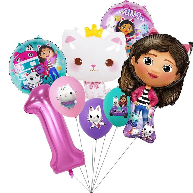 Gabby's Dollhouse Birthday Party Decoration Set