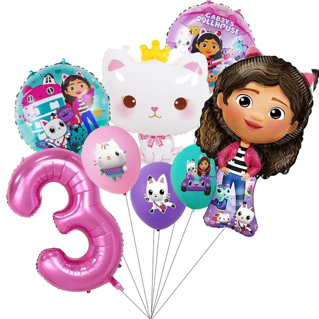 Gabby's Dollhouse Birthday Party Decoration Set
