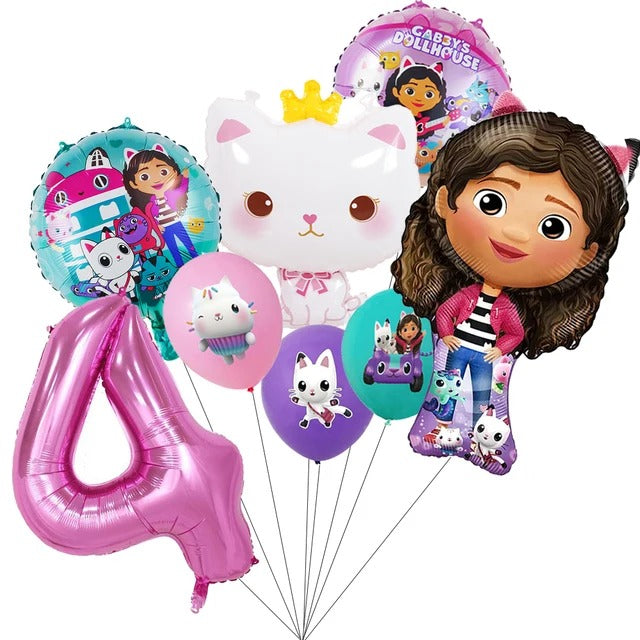 Gabby's Dollhouse Birthday Party Decoration Set