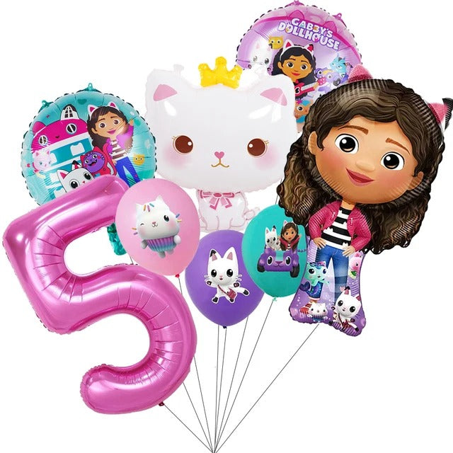 Gabby's Dollhouse Birthday Party Decoration Set