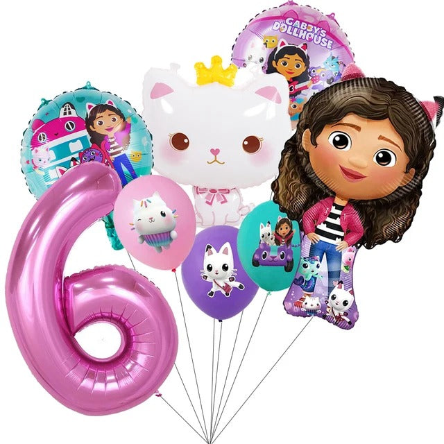 Gabby's Dollhouse Birthday Party Decoration Set