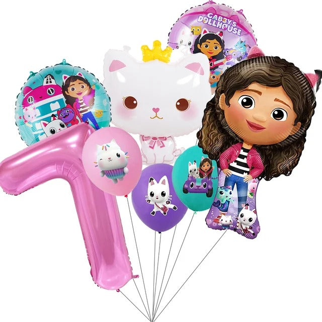 Gabby's Dollhouse Birthday Party Decoration Set