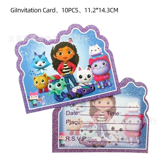Gabby's Dollhouse Birthday Party Decoration Set