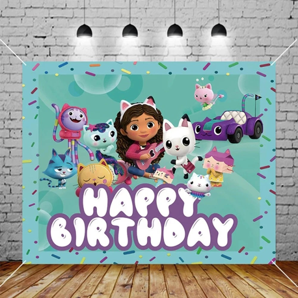 Gabby's Dollhouse Birthday Party Decoration Set