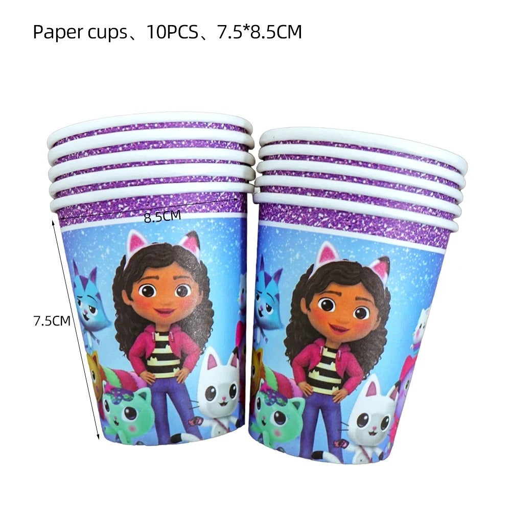 Gabby's Dollhouse Birthday Party Decoration Set