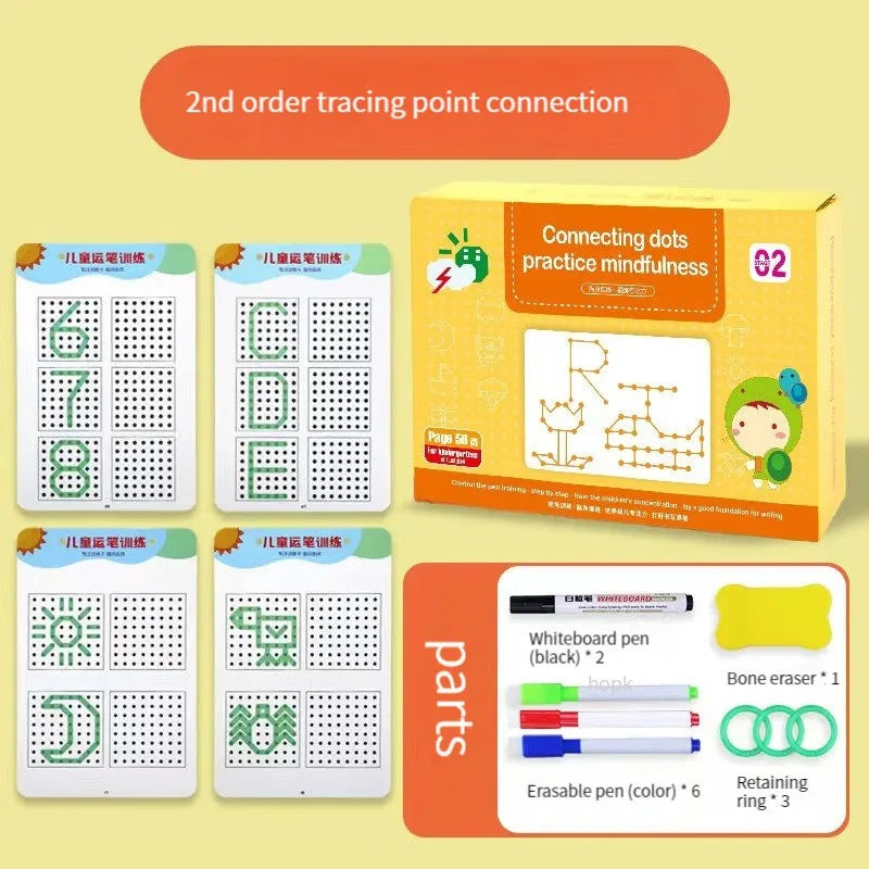 Reusable Magic Tracing Workbook Set for Kids
