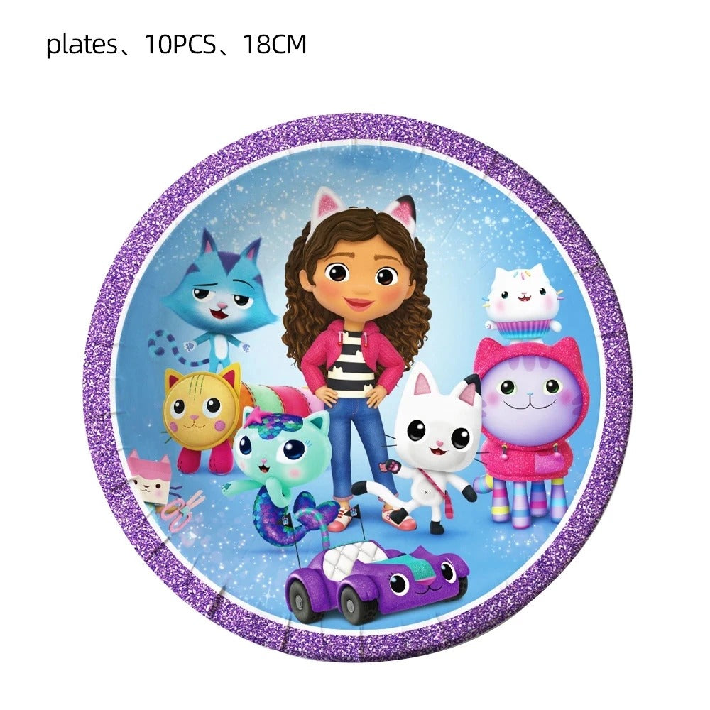Gabby's Dollhouse Birthday Party Decoration Set