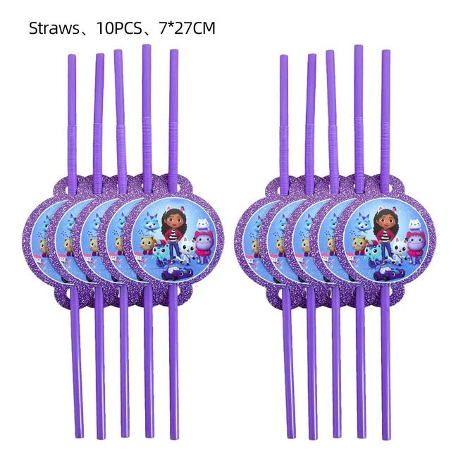 Gabby's Dollhouse Birthday Party Decoration Set